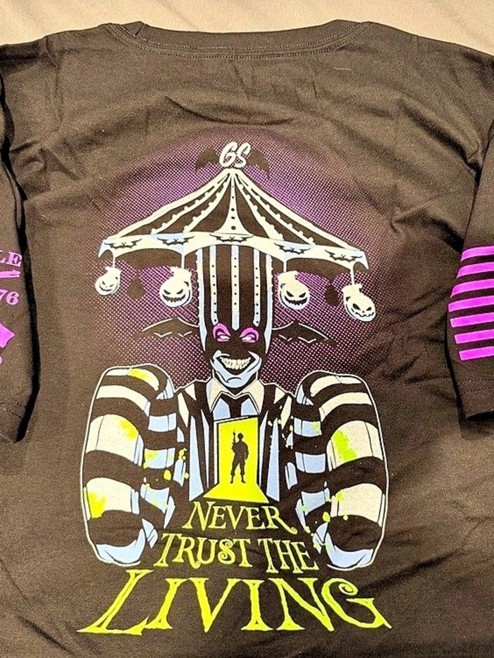 Grunt Style Never Trust The Living T-Shirt Black & Purple Size Large